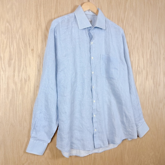 Peter Millar Crown Cool 100% Linen Button Up Shirt - Picture 5 of 12